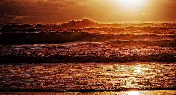 Sunset Waves